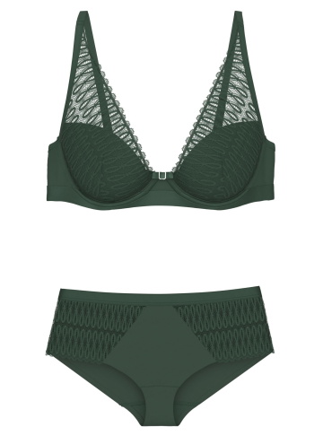 Set de lenjerie intimă TRIUMPH AURA SPOTLIGHT GREEN KISS