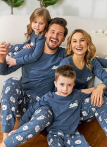 Set pijamale pentru familie DOCTOR NAP DEEP BLUE