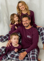 Set pijamale pentru familie DOCTOR NAP burgundy