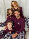 Set pijamale pentru familie DOCTOR NAP burgundy