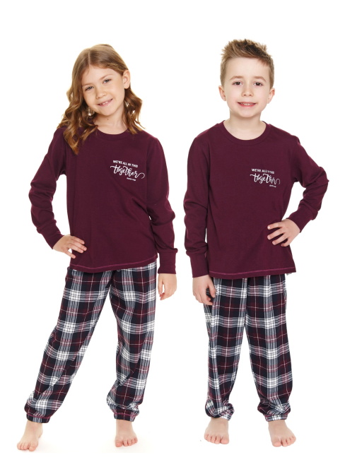 Set pijamale pentru familie DOCTOR NAP burgundy