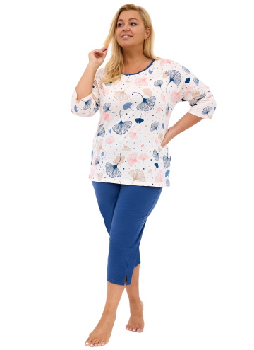 Pijama dama CORNETTE 147/390 SELENA PLUS ecru