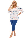 Pijama dama CORNETTE 147/390 SELENA PLUS ecru