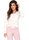 Pijama dama DONNA SWEET LONG roz pudră