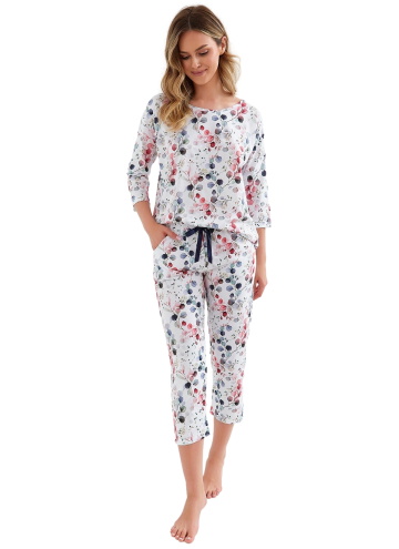 Pijama dama CANA 408 alb