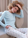 Pijama dama CANA 433 mentă INTERLOCK