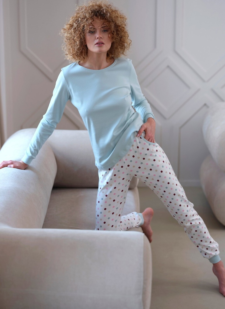 Pijama dama CANA 433 mentă INTERLOCK