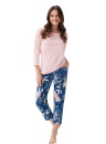 Pijama dama LUNA 397 roz deschis