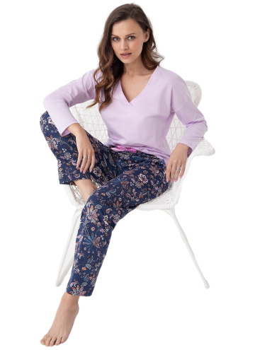 Pijama dama LUNA 614 heather