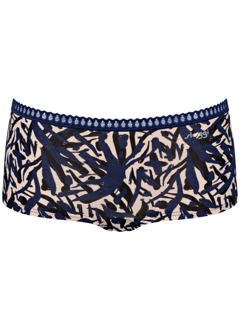 Chiloți dama SLOGGI GO CRUSH SHORT C3P BLUE - DARK COMBINATION