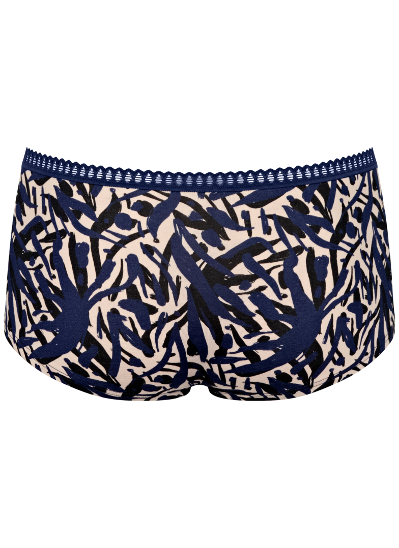 Chiloți dama SLOGGI GO CRUSH SHORT C3P BLUE - DARK COMBINATION