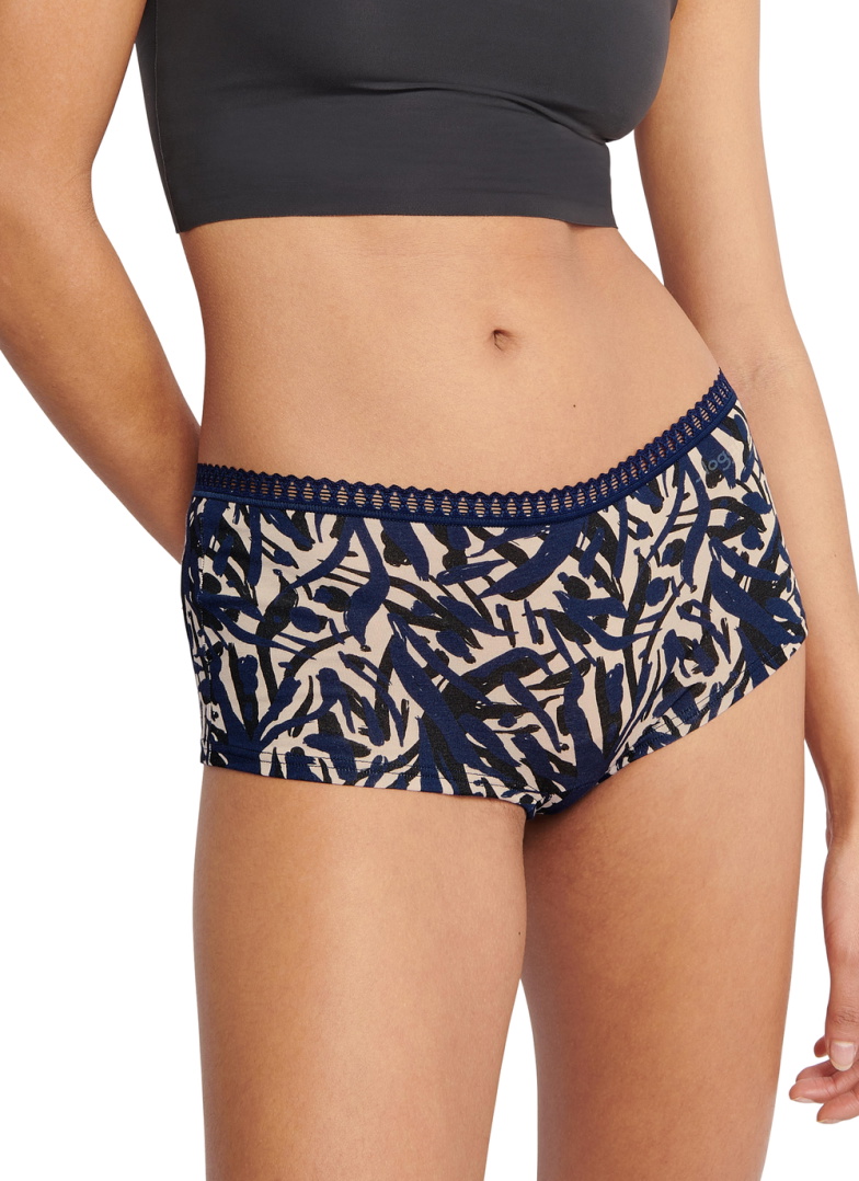 Dámské kalhotky SLOGGI GO CRUSH SHORT C3P BLUE - DARK COMBINATION