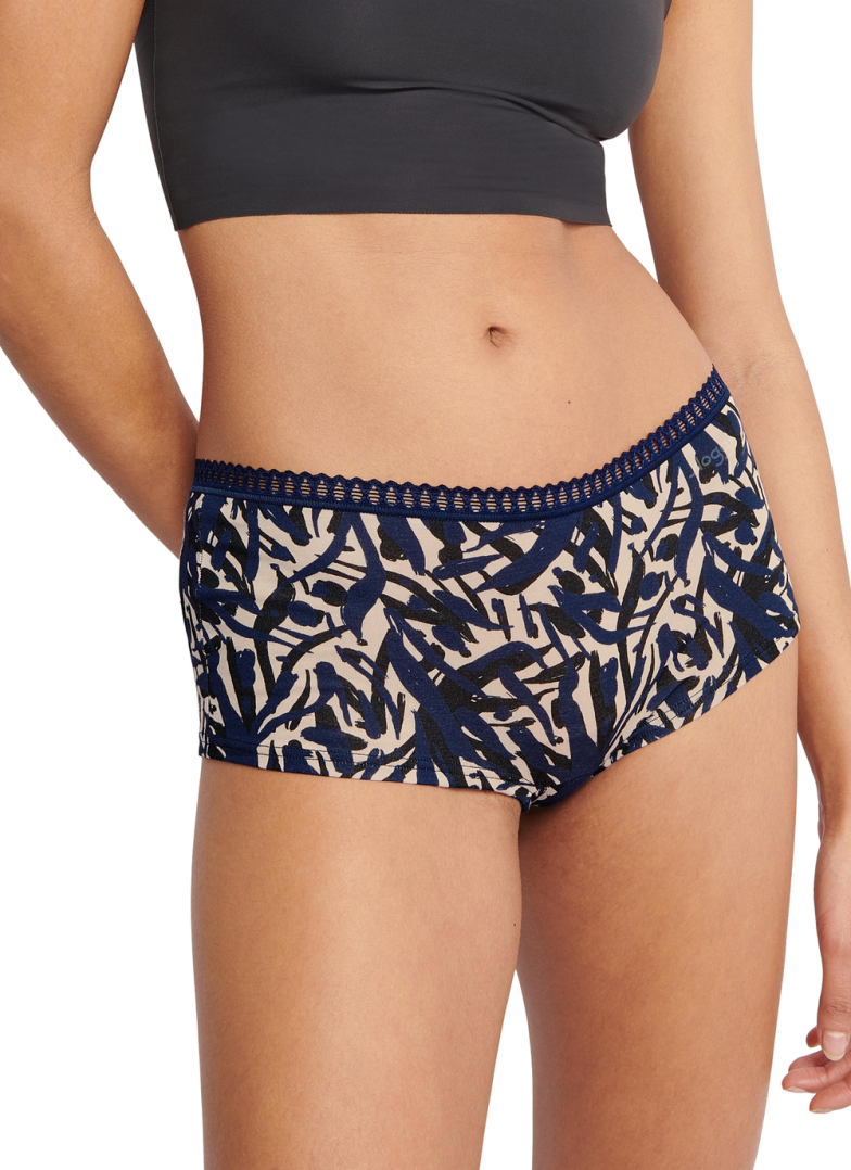 Női bugyi SLOGGI GO CRUSH SHORT C3P BLUE - DARK COMBINATION