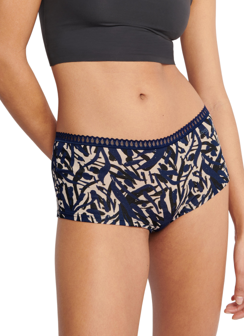 Chiloți dama SLOGGI GO CRUSH SHORT C3P BLUE - DARK COMBINATION