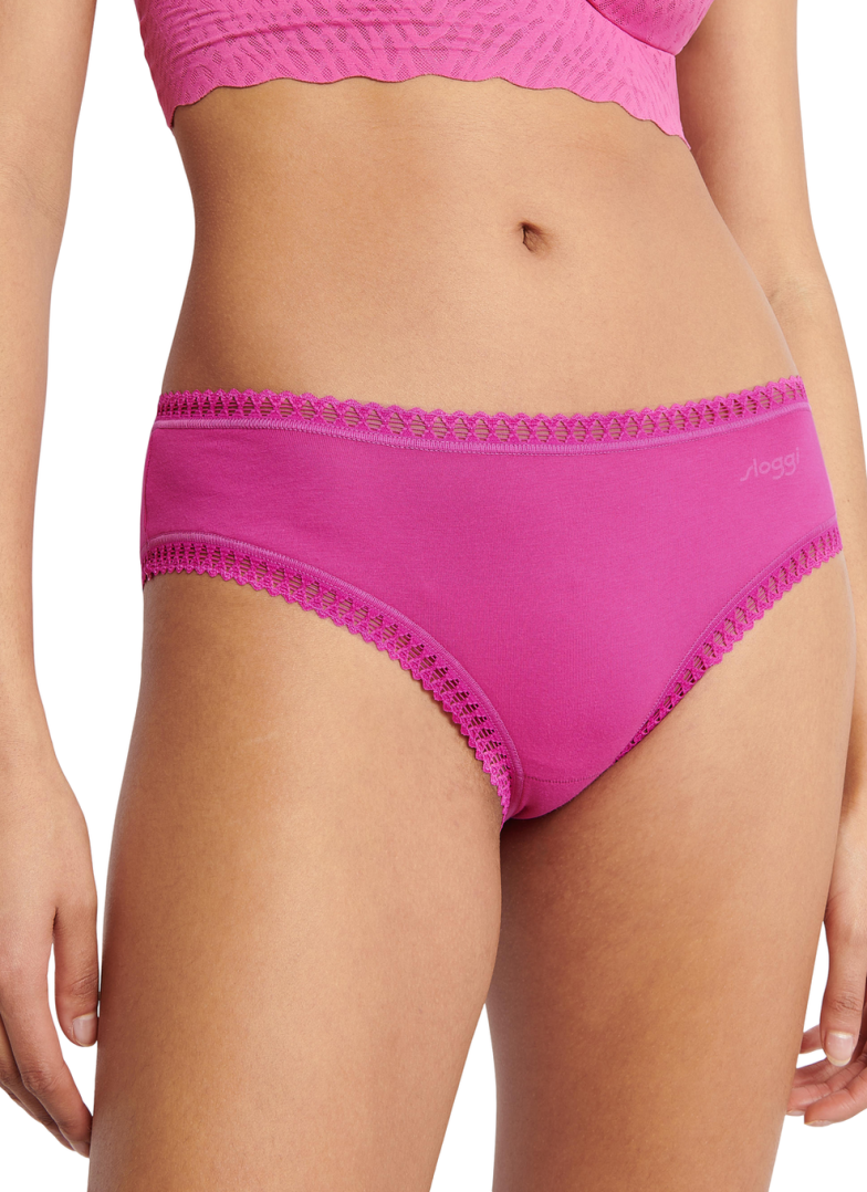 Női bugyi SLOGGI GO CRUSH HIPSTER C3P PINK - DARK COMBINATION