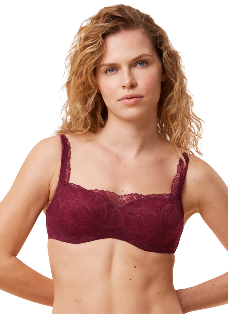 Melltartó TRIUMPH BODY MAKE-UP ILLUSION LACE BALCONETTE WOODROSE