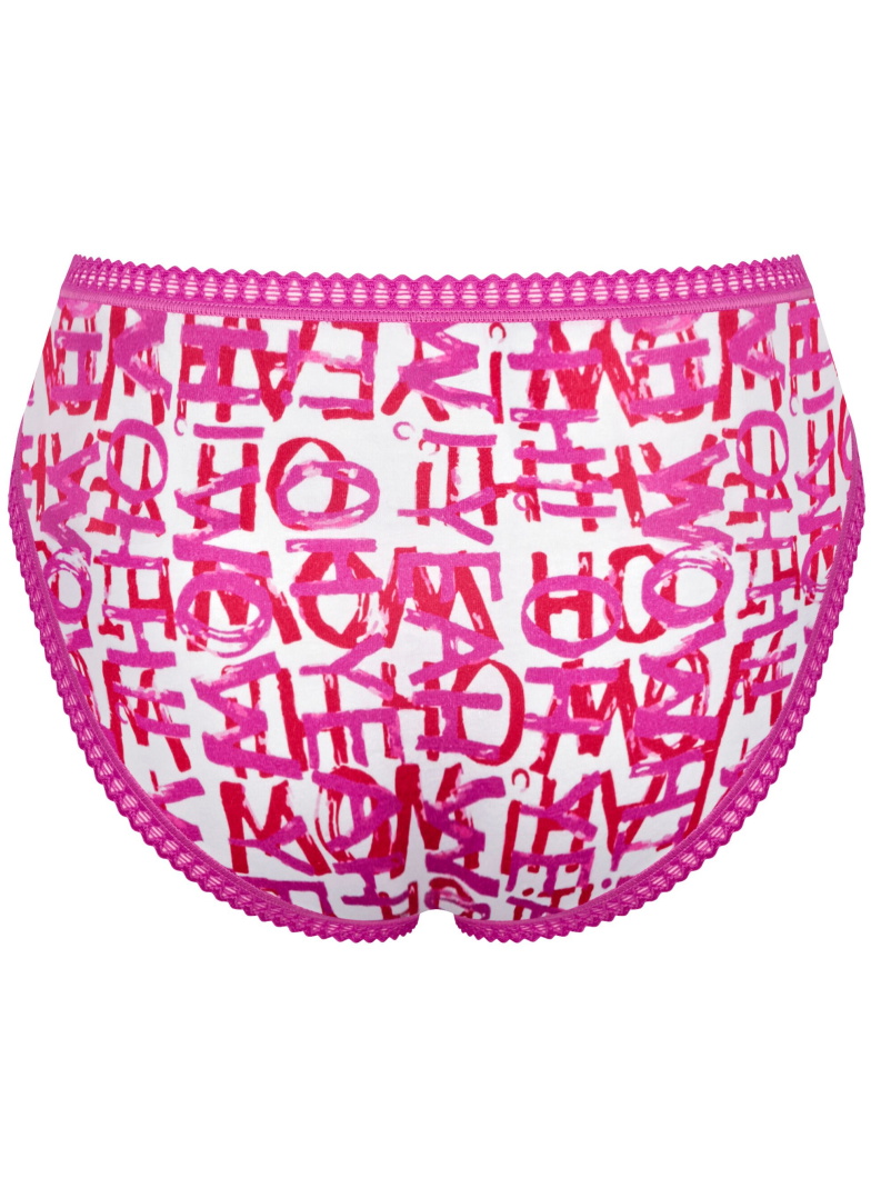 Női bugyi SLOGGI GO CRUSH HIGH LEG C3P PINK - DARK COMBINATION