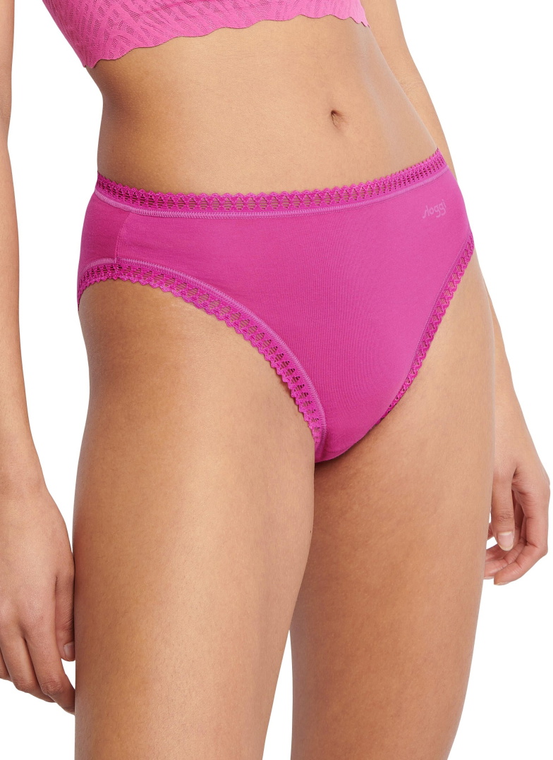 Női bugyi SLOGGI GO CRUSH HIGH LEG C3P PINK - DARK COMBINATION