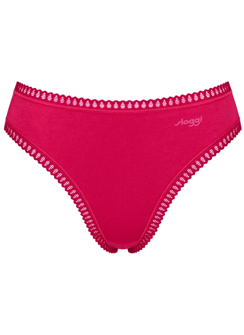 Chiloți pentru femei SLOGGI GO CRUSH HIGH LEG C3P PINK - DARK COMBINATION