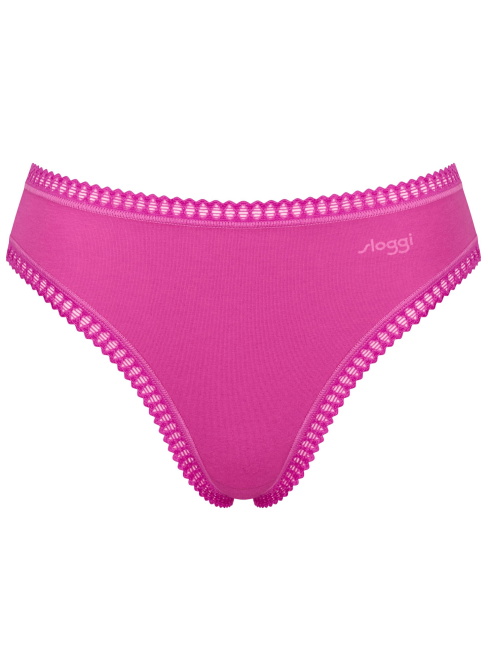 Chiloți pentru femei SLOGGI GO CRUSH HIGH LEG C3P PINK - DARK COMBINATION