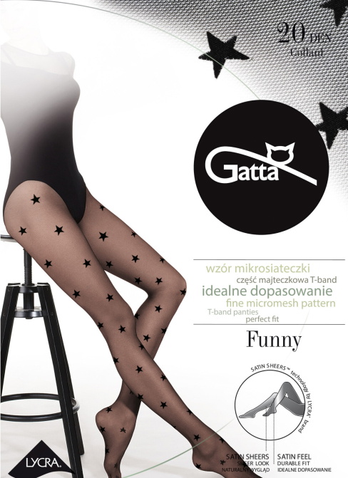 Colanți GATTA FUNNY art.06 20 DEN negru