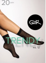 Zokni GATTA TRENDY design 12 20 DEN fekete