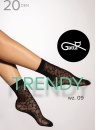 Zokni GATTA TRENDY design 09 20 DEN fekete