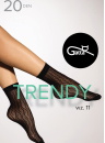 Zokni GATTA TRENDY design 11 20 DEN fekete