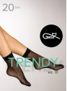 Zokni GATTA TRENDY design 13 20 DEN fekete