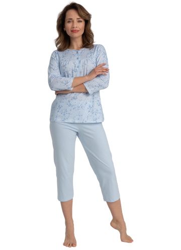 Pijama dama WADIMA 104450 albastru deschis