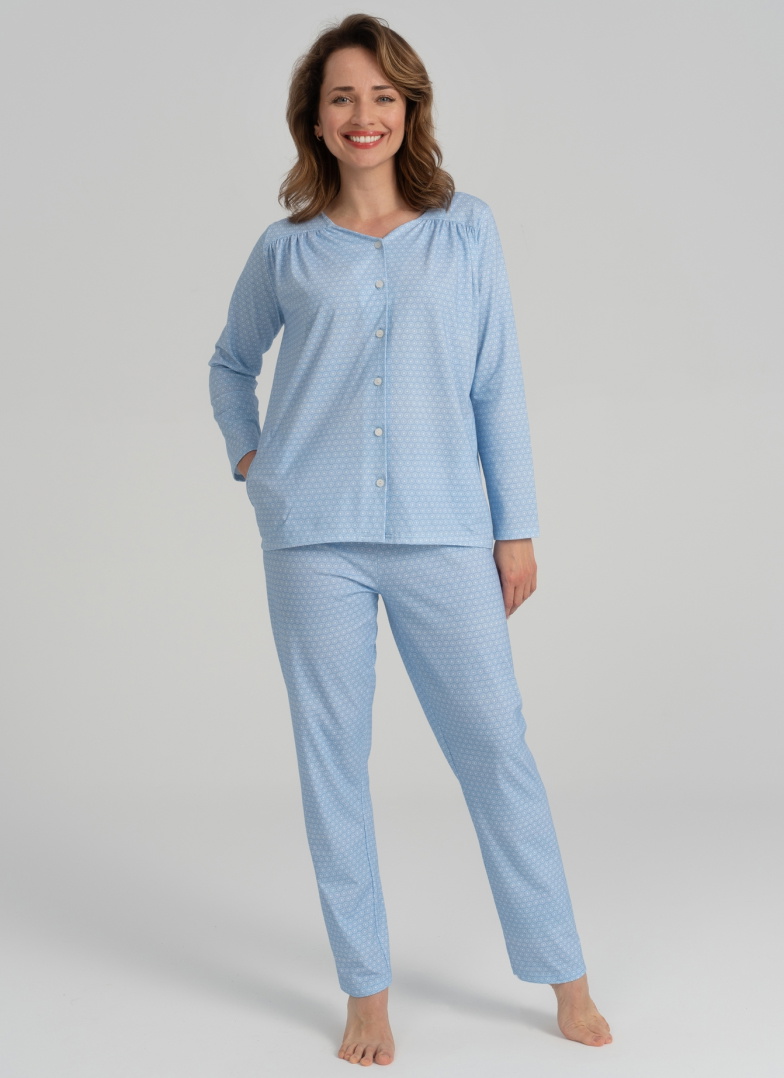 Pijama pentru femei WADIMA 104726 albastru deschis