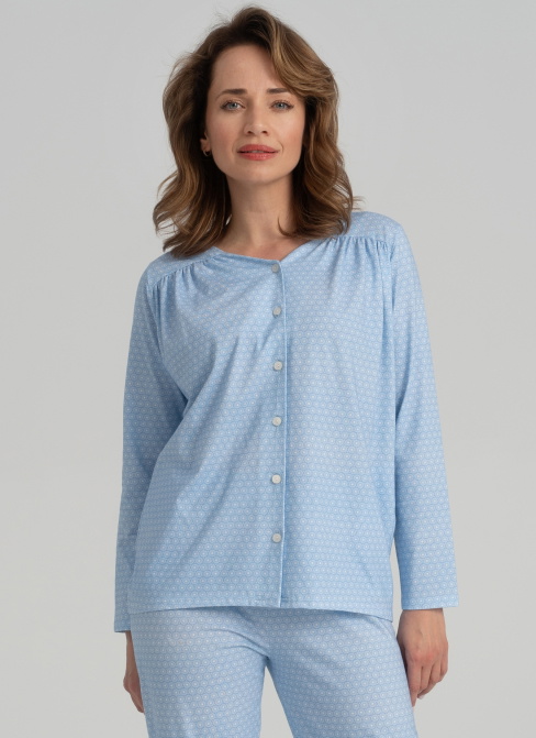 Pijama dama WADIMA 104726 albastru deschis