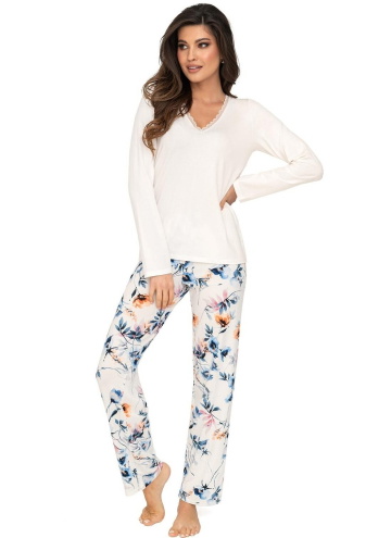 Pijama dama DONNA ASTRID LONG ecru