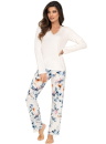 Pijama dama DONNA ASTRID LONG ecru