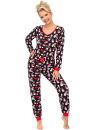 Pijama dama DONNA SANTI LONG negru