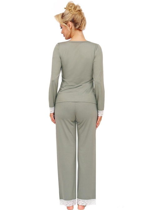 Pijama dama DONNA SIMPLY LONG măslin