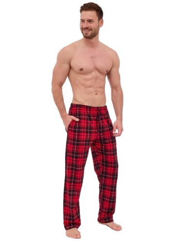 Pantaloni de pijama bărbați CORNETTE 691/54 roșu-negru