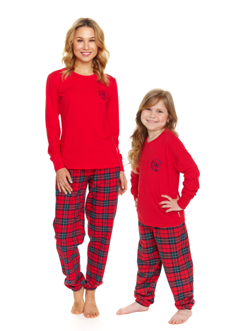 Set pijamale pentru mamă și fiică DOCTOR NAP RED