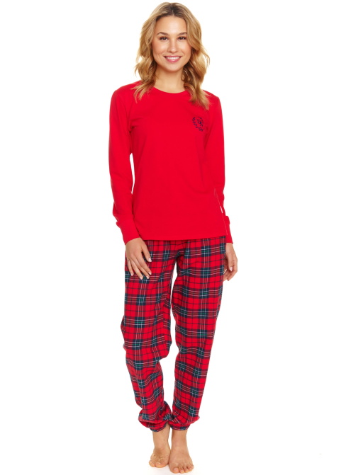 Set pijamale pentru mamă și fiică DOCTOR NAP RED