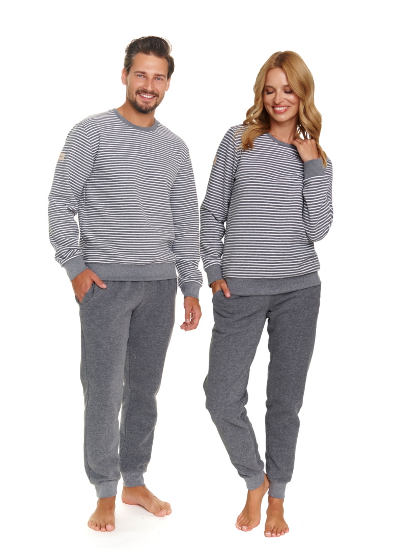 Set pijamale pentru ea și el DOCTOR NAP DARK GREY