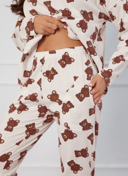 Pijama dama ITALIAN FASHION MIŚKA lung print