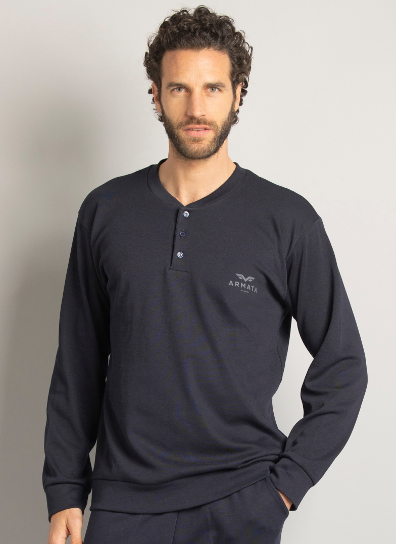 Pijama bărbați ARMATA DI MARE 2396 NAVY BLUE INTERLOCK