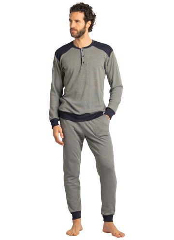 Pijama bărbați ARMATA DI MARE 2397 MEDIUM GREY INTERLOCK