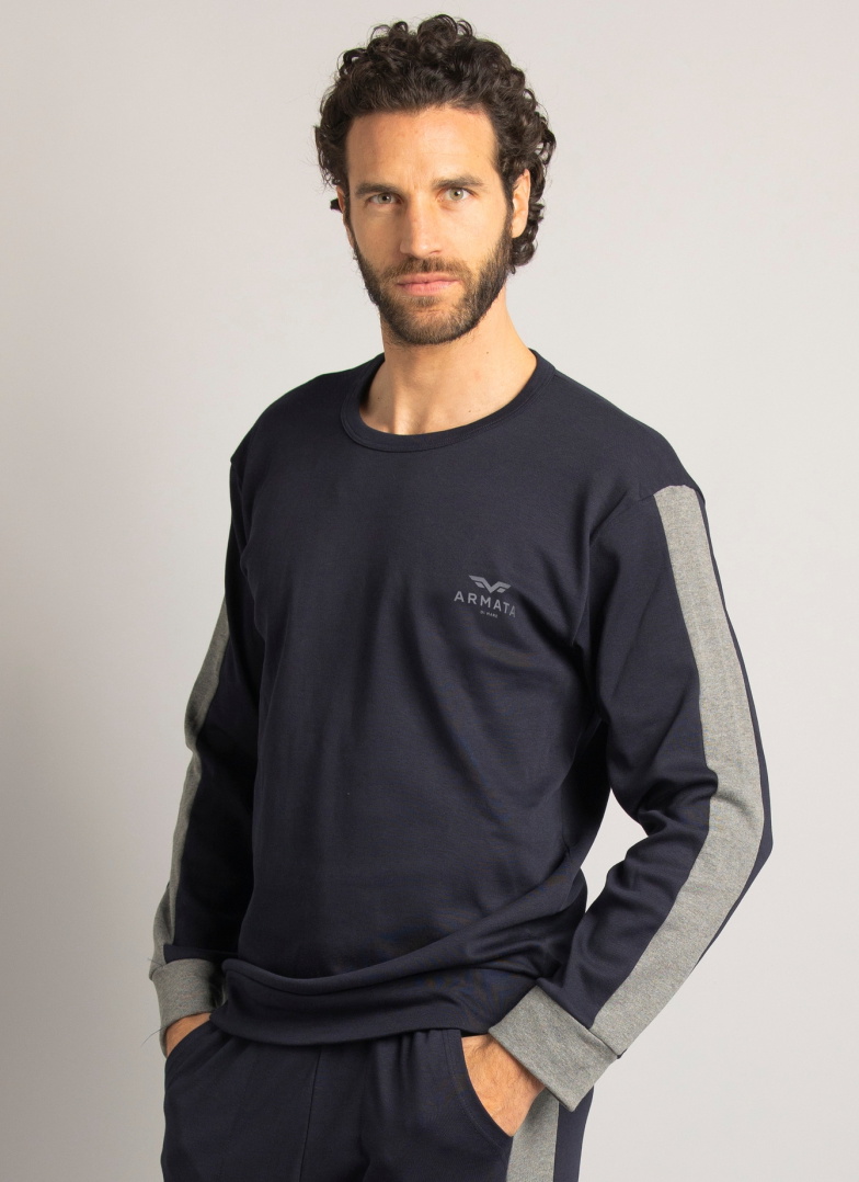 Pijama bărbați ARMATA DI MARE 2398 NAVY BLUE INTERLOCK