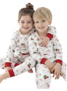 Pijama pentru copii SENSIS MAURICE/SAMANTHA CHRISTMAS alb-deschis