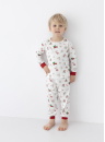 Pijama pentru copii SENSIS MAURICE/SAMANTHA CHRISTMAS alb-deschis