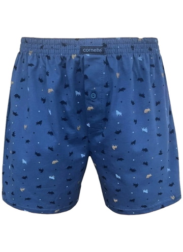 Pánské boxerky CORNETTE COMFORT 002/302 tmavě modrá