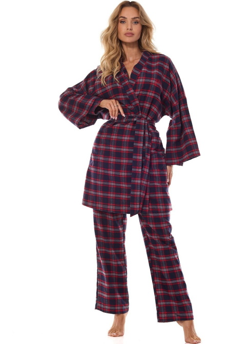 Halat dama L&L 2474 ROXY albastru închis FLANEL