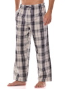 Pantaloni de pijama bărbați L&L 2472 BEN grafit FLANEL