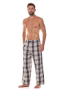 Pantaloni de pijama bărbați L&L 2472 BEN grafit FLANEL